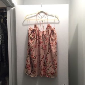 Pale Pink Floral Lucca Dress-Size Medium
